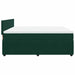 Pat box spring cu saltea, verde închis, 180x200 cm, catifea - WALTI WALTI