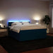 Pat box spring cu saltea, albastru, 180x200 cm, catifea - WALTI WALTI