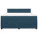Pat box spring cu saltea, albastru, 180x200 cm, catifea - WALTI WALTI