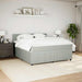 Pat box spring cu saltea, gri deschis, 180x200 cm, catifea - WALTI WALTI