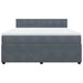 Pat box spring cu saltea, gri închis, 180x200 cm, catifea - WALTI WALTI