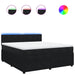 Pat box spring cu saltea, negru, 180x200 cm, catifea - WALTI WALTI