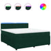 Pat box spring cu saltea, verde închis, 180x200 cm, catifea - WALTI WALTI
