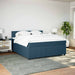 Pat box spring cu saltea, albastru, 180x200 cm, catifea - WALTI WALTI