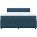 Pat box spring cu saltea, albastru, 180x200 cm, catifea - WALTI WALTI