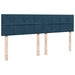 Pat box spring cu saltea, albastru, 180x200 cm, catifea - WALTI WALTI