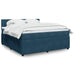 Pat box spring cu saltea, albastru, 180x200 cm, catifea - WALTI WALTI