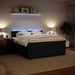 Pat box spring cu saltea, negru, 180x200 cm, catifea - WALTI WALTI
