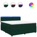 Pat box spring cu saltea, verde închis, 180x200 cm, catifea - WALTI WALTI