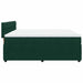 Pat box spring cu saltea, verde închis, 180x200 cm, catifea - WALTI WALTI
