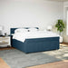 Pat box spring cu saltea, albastru, 180x200 cm, catifea - WALTI WALTI