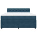 Pat box spring cu saltea, albastru, 180x200 cm, catifea - WALTI WALTI