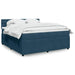 Pat box spring cu saltea, albastru, 180x200 cm, catifea - WALTI WALTI