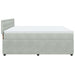 Pat box spring cu saltea, gri deschis, 180x200 cm, catifea - WALTI WALTI