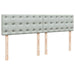 Pat box spring cu saltea, gri deschis, 180x200 cm, catifea - WALTI WALTI