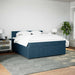 Pat box spring cu saltea, albastru, 180x200 cm, catifea - WALTI WALTI