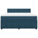 Pat box spring cu saltea, albastru, 180x200 cm, catifea - WALTI WALTI