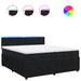 Pat box spring cu saltea, negru, 200x200 cm, catifea - WALTI WALTI