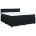 Pat box spring cu saltea, negru, 200x200 cm, catifea - WALTI WALTI