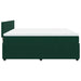 Pat box spring cu saltea, verde închis, 200x200 cm, catifea - WALTI WALTI