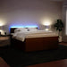 Pat box spring cu saltea, roz, 200x200 cm, catifea - WALTI WALTI