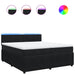 Pat box spring cu saltea, negru, 200x200 cm, catifea - WALTI WALTI
