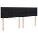 Pat box spring cu saltea, negru, 200x200 cm, catifea - WALTI WALTI