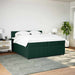 Pat box spring cu saltea, verde închis, 200x200 cm, catifea - WALTI WALTI