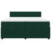 Pat box spring cu saltea, verde închis, 200x200 cm, catifea - WALTI WALTI