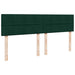 Pat box spring cu saltea, verde închis, 200x200 cm, catifea - WALTI WALTI