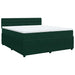 Pat box spring cu saltea, verde închis, 200x200 cm, catifea - WALTI WALTI