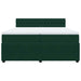 Pat box spring cu saltea, verde închis, 200x200 cm, catifea - WALTI WALTI