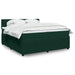 Pat box spring cu saltea, verde închis, 200x200 cm, catifea - WALTI WALTI