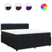 Pat box spring cu saltea, negru, 200x200 cm, catifea - WALTI WALTI
