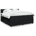Pat box spring cu saltea, negru, 200x200 cm, catifea - WALTI WALTI