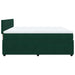 Pat box spring cu saltea, verde închis, 200x200 cm, catifea - WALTI WALTI