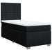 Pat box spring cu saltea, negru, 80x200 cm, textil - WALTI WALTI