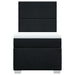 Pat box spring cu saltea, negru, 80x200 cm, textil - WALTI WALTI
