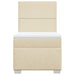 Pat box spring cu saltea, crem, 80x200 cm, textil - WALTI WALTI