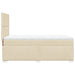 Pat box spring cu saltea, crem, 80x200 cm, textil - WALTI WALTI