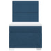 Pat box spring cu saltea, albastru, 80x200 cm, textil - WALTI WALTI
