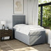 Pat continental cu saltea, gri deschis, 80x200 cm, textil - WALTI WALTI