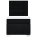 Pat box spring cu saltea, negru, 80x200 cm, textil - WALTI WALTI
