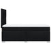 Pat box spring cu saltea, negru, 80x200 cm, textil - WALTI WALTI