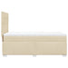 Pat box spring cu saltea, crem, 80x200 cm, textil - WALTI WALTI