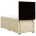 Pat box spring cu saltea, crem, 80x200 cm, textil - WALTI WALTI