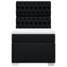 Pat box spring cu saltea, negru, 80x200 cm, textil - WALTI WALTI