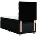Pat box spring cu saltea, negru, 80x200 cm, textil - WALTI WALTI
