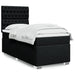 Pat box spring cu saltea, negru, 80x200 cm, textil - WALTI WALTI