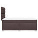 Pat box spring cu saltea, maro închis, 80x200 cm, textil - WALTI WALTI